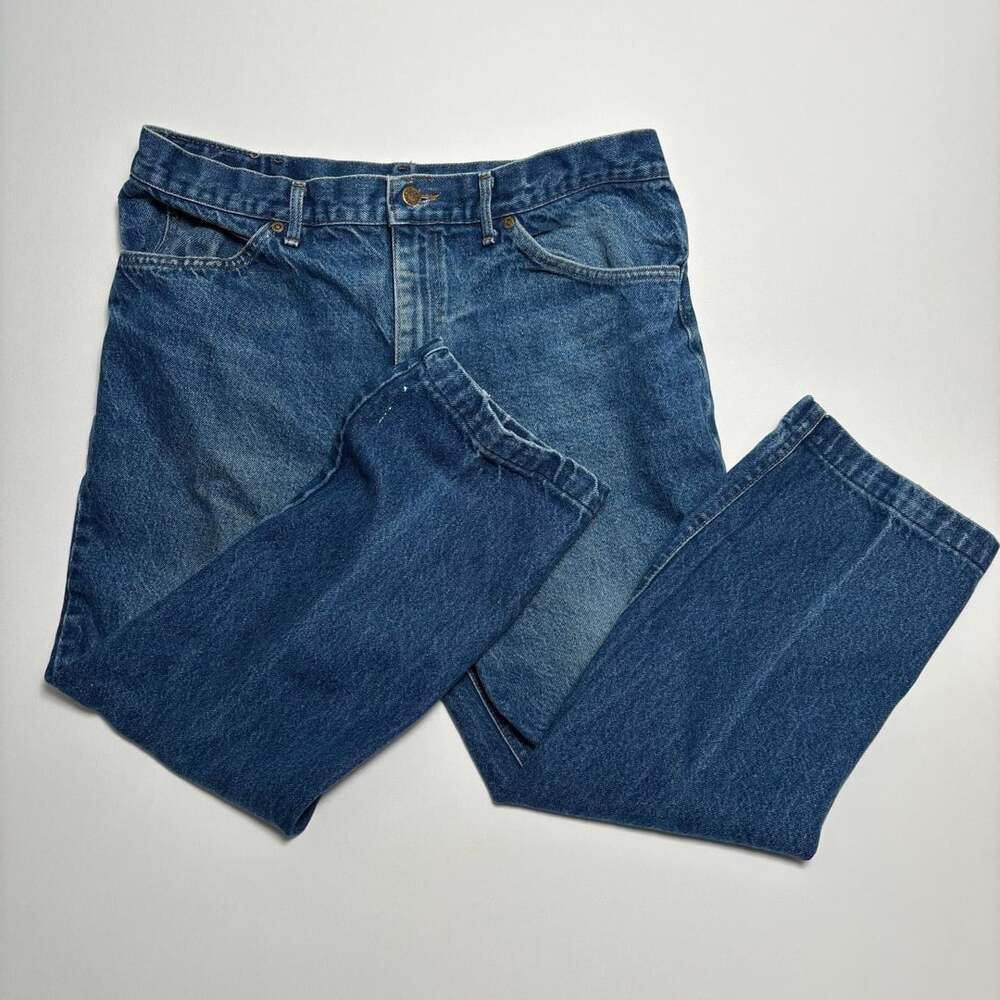 Lee Relaxed Straight Denim Jeans Blue Cotton